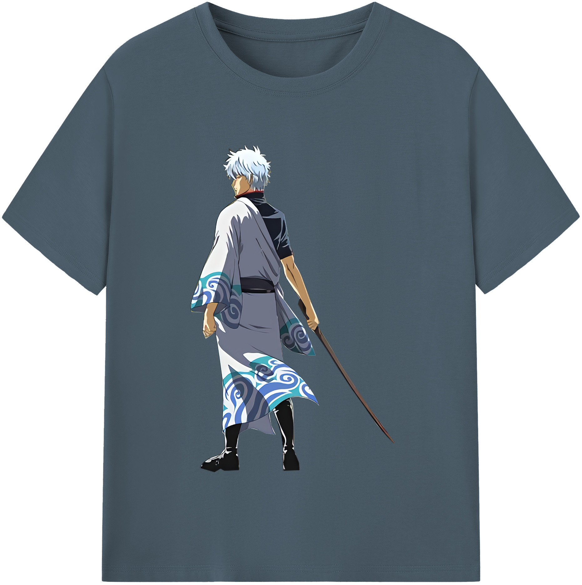 （画像用） ぎんたま 坂田銀時（さかたぎんとき） 神楽 志村新八（しむら しんぱち） GINTAMA Sakata Gintoki Kagura Shimura Shinpachi 綿100％半袖Tシャツ（フロントプリント）